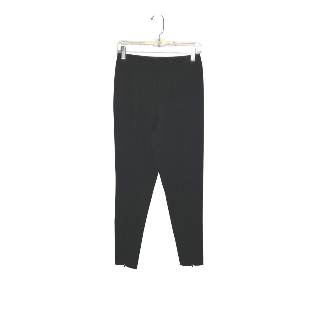 Saint & Sofia Pull On Skinny Zip Ankle Pant Front Seam Women's‎ Black Size 8